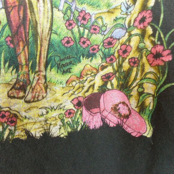 Nirvana T-Shirt In Utero Album Men XL Black Colorful Angel Rock Band Grunge - Picture 9 of 11